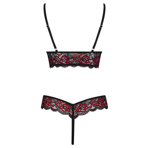 Cottelli Crotchless Body With Lace L/XL