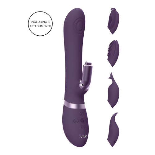 Vibrador Conejito Intercambiable Vive Etsu Púrpura