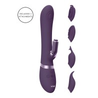 Vibrador Conejito Intercambiable Vive Etsu Púrpura