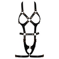 Bad Kitty Leather Look Body Harness S/M