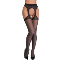 Cottelli Collection Suspender Stockings - Medianas - Negras