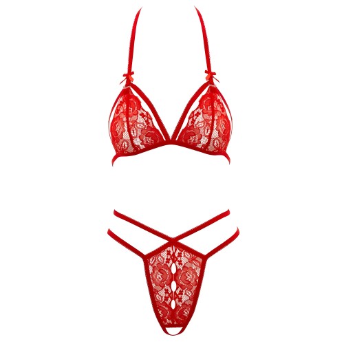 Cottelli Lace Set Red Medium