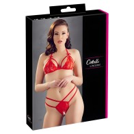 Cottelli Lace Set Red Medium