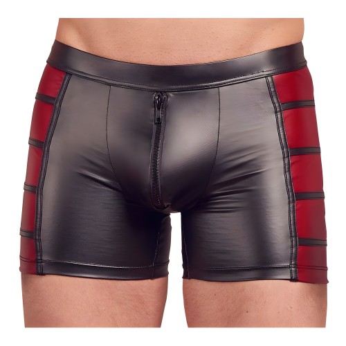 Pantalones NEK con apariencia mate en negro y rojo Medio