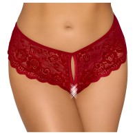 Panties Crotchless Rojas Cottelli