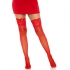 Leg Avenue Stay Up Sheer Thigh Hold Ups Red UK 6 to 12
